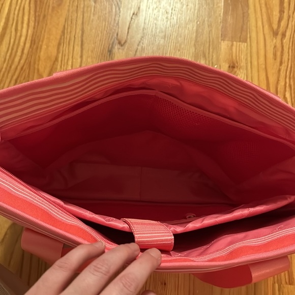 Vera Bradley Pink Striped Tote - Picture 7 of 14